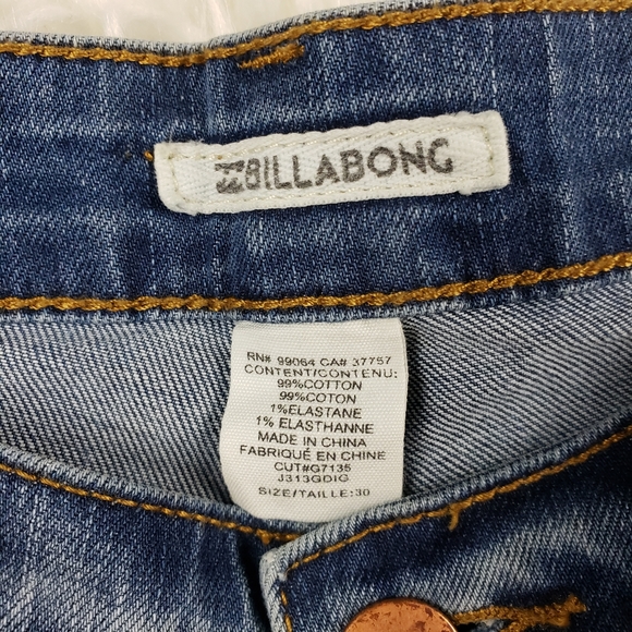 Billabong kickin' it released hem jeans size 30 - Picture 12 of 14